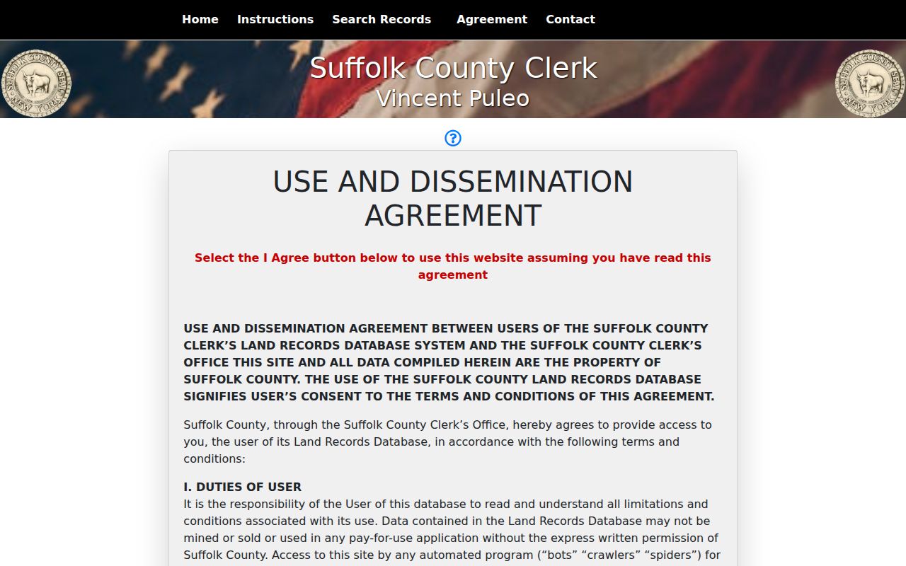 Lindenhurst street directory Suffolk County Clerk deed kiosk