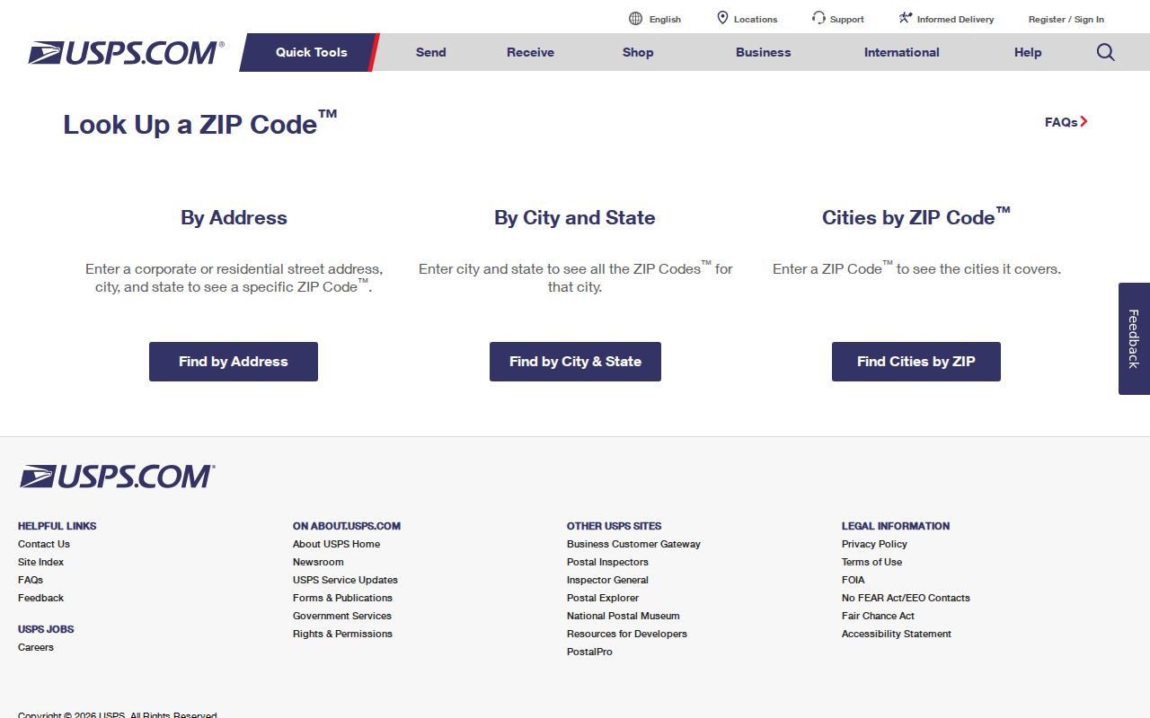 Lindenhurst ZIP code directory USPS lookup search screen